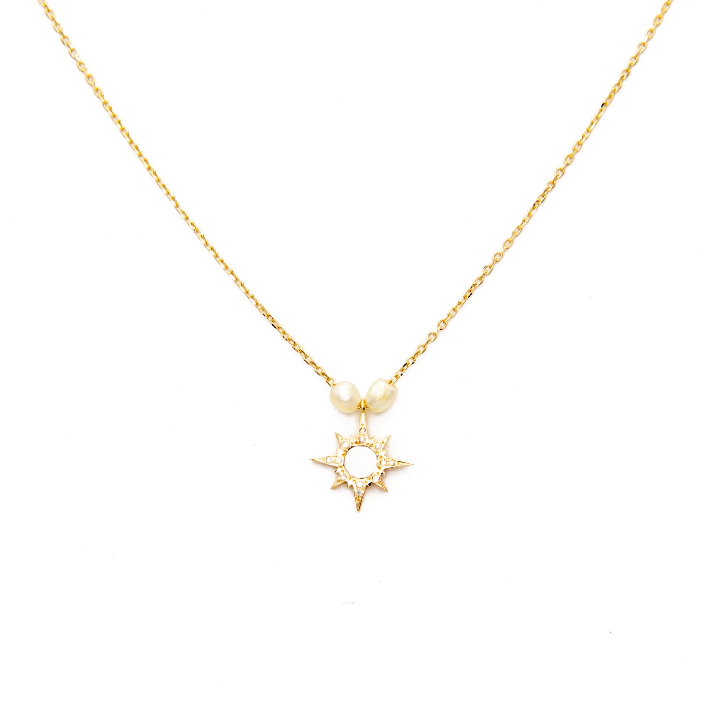 Stardust Necklace with Pearls