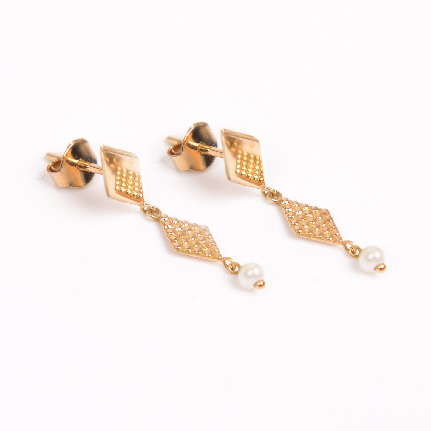 Granada Earrings Losanges with Pearls