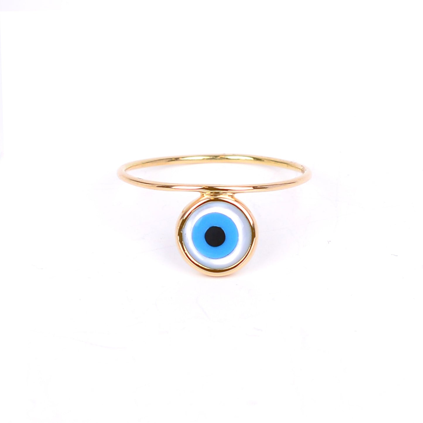 Mati Hanging Round Eye Ring