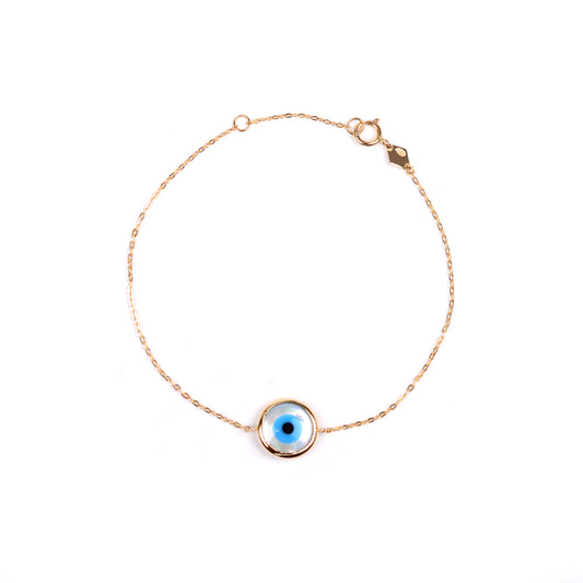 Mati Round Eye Bracelet Gold