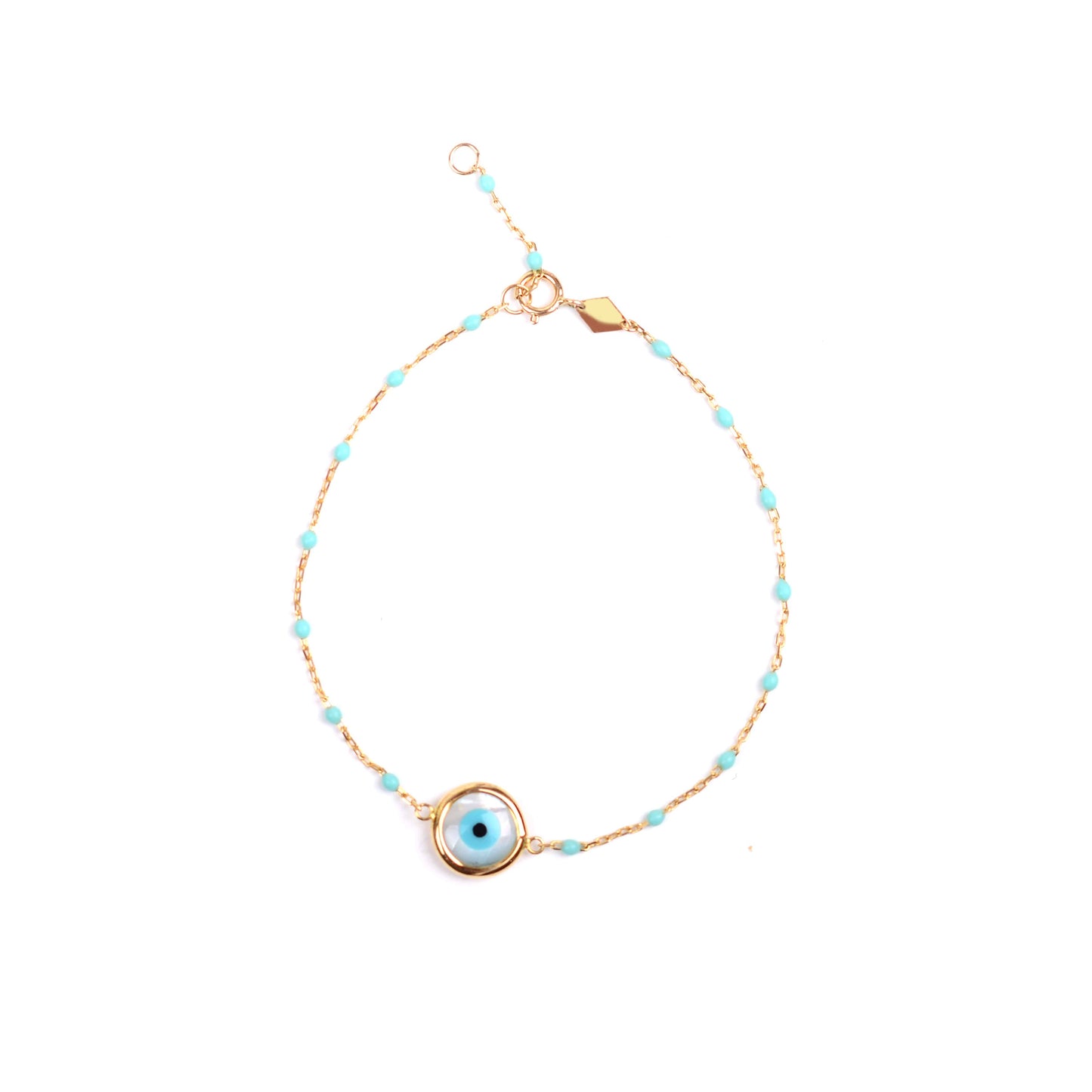 Mati Round Eye Bracelet Primavera Turquoise