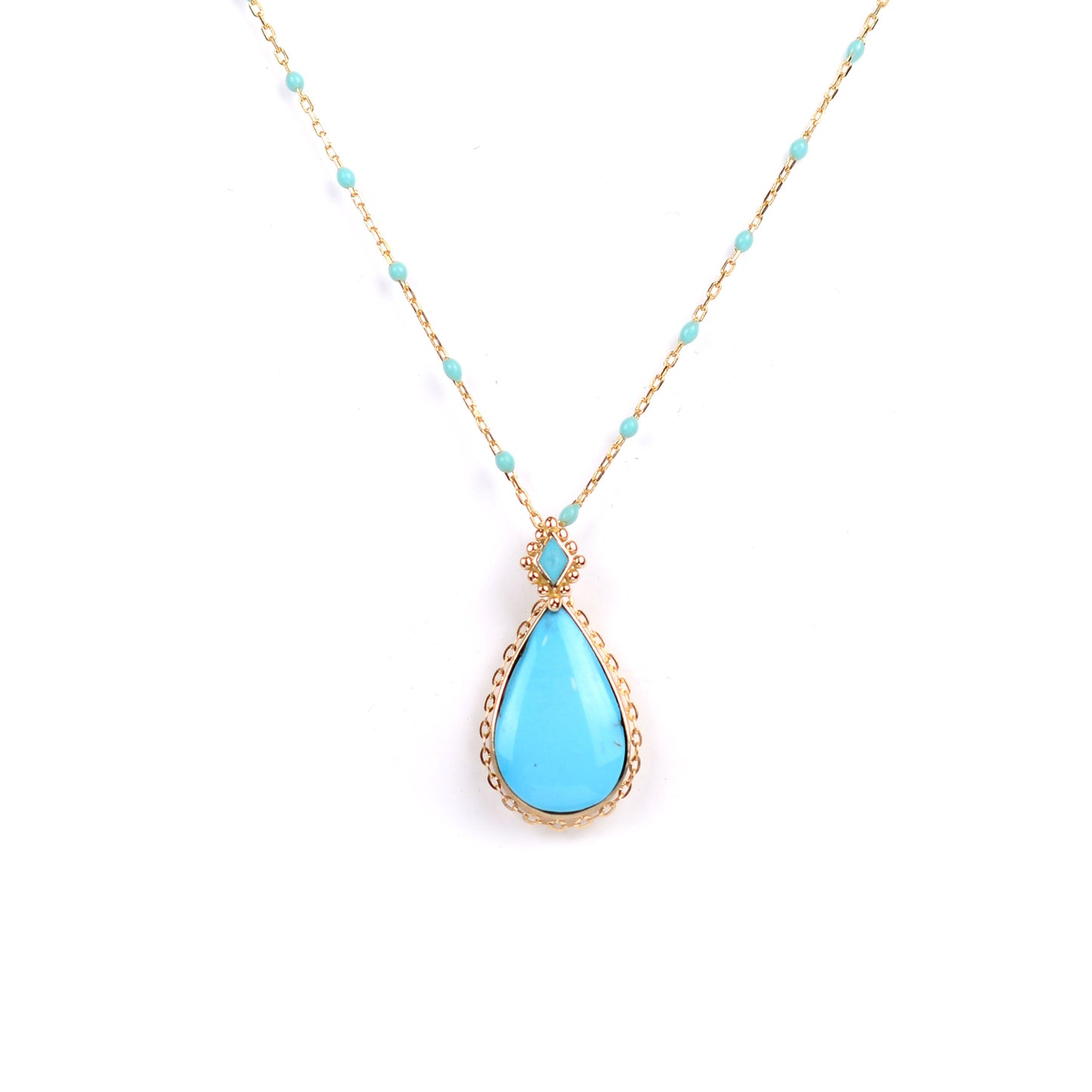 Fayruz Turquoise Pear Pendant