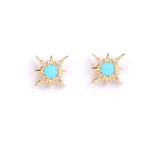 Stardust Earrings Turquoise