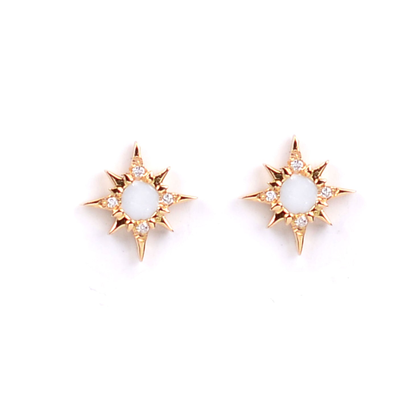 Stardust Earrings Mother of Pearl