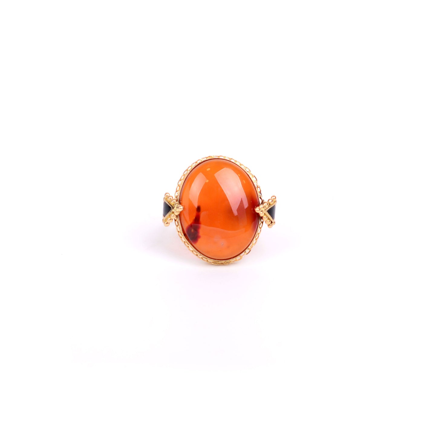 Fayruz Antique Red Agate Ring