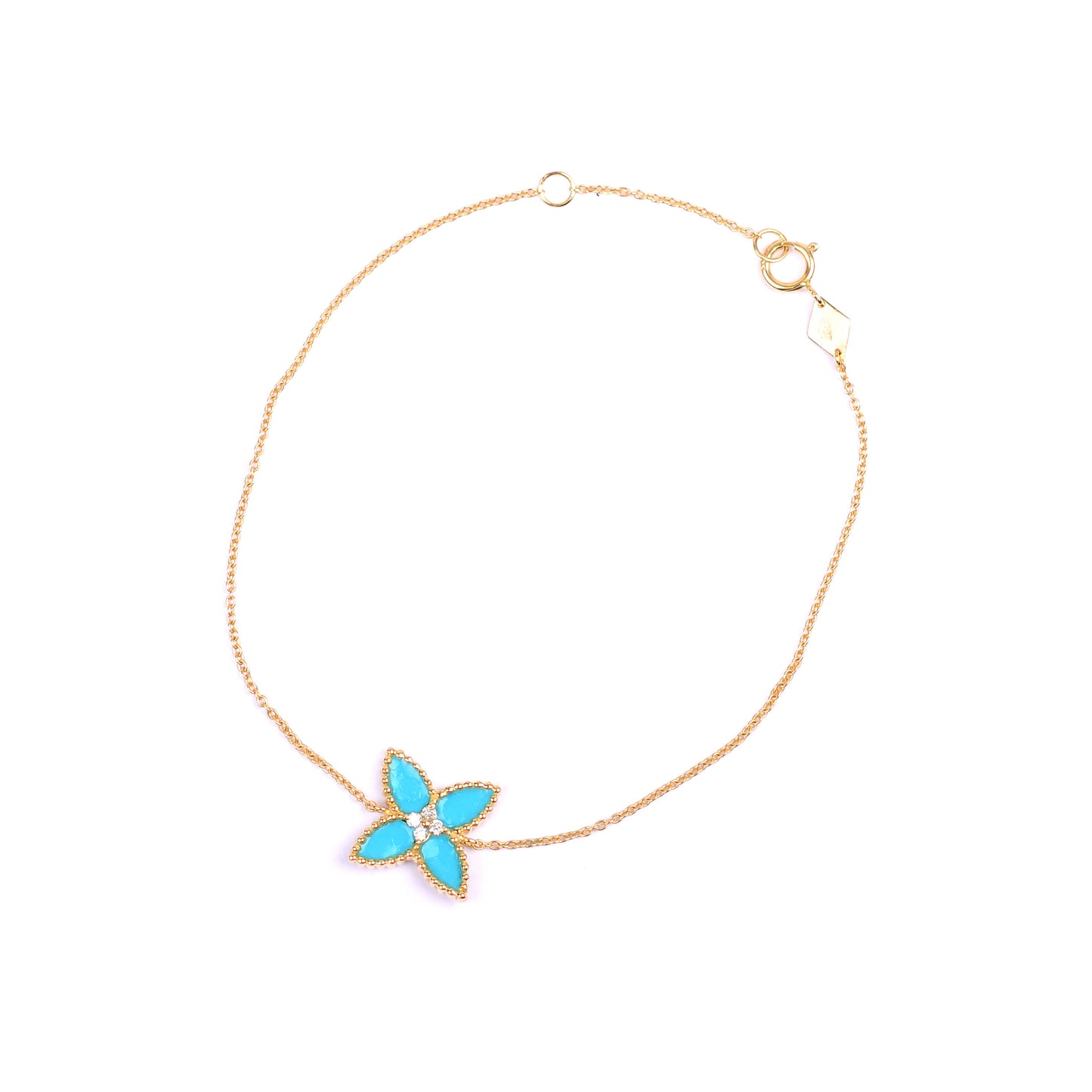 Four Leaves Bracelet Turquoise