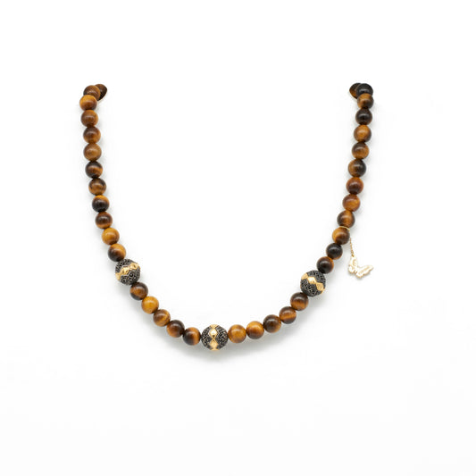 Farasha Sana Necklace Brown