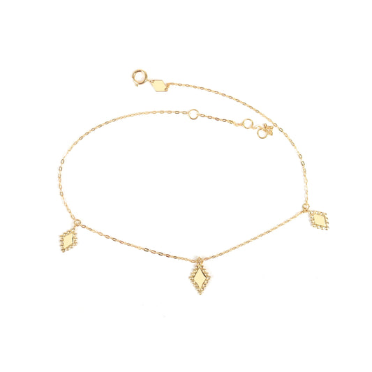 Granada Anklet Losanges Gold