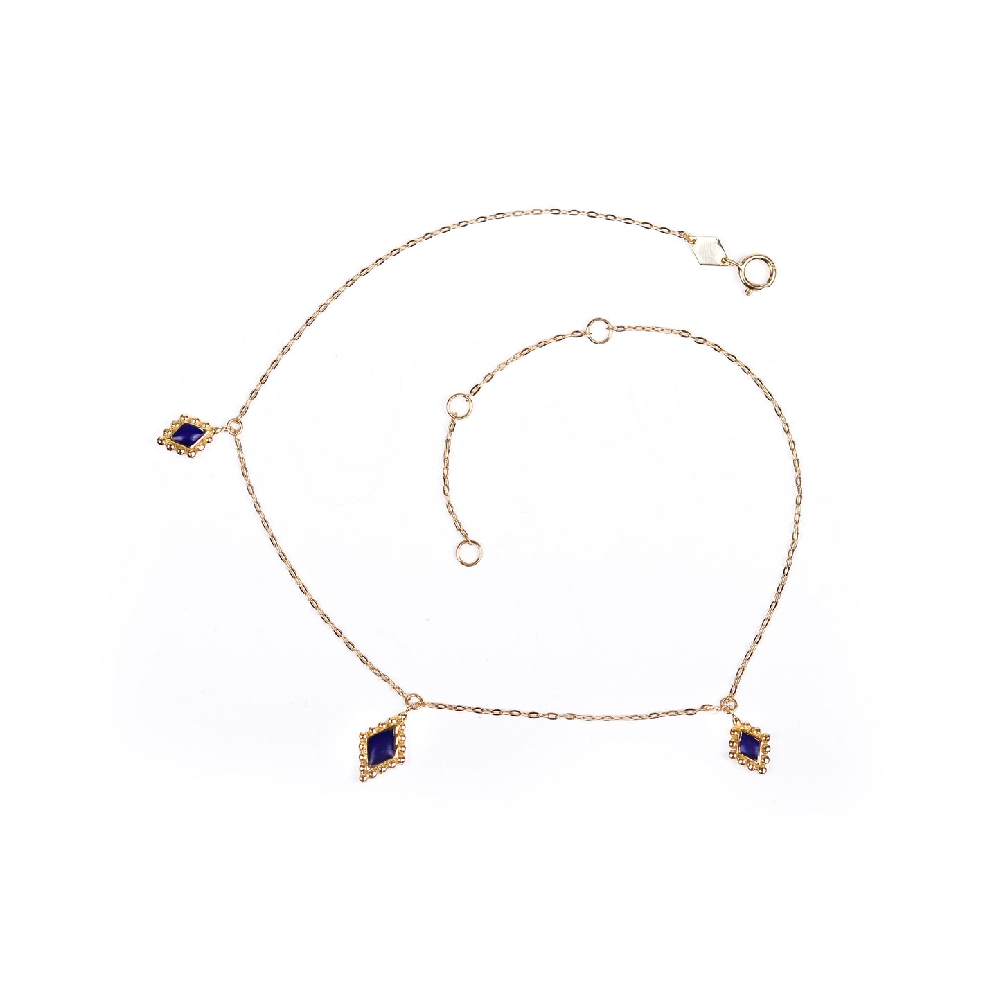 Granada Anklet Losanges Egyptian Blue