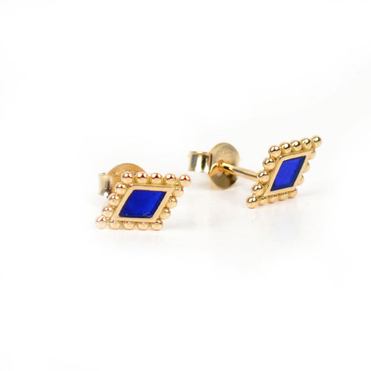 Granada Earrings Egyptian Blue Losanges