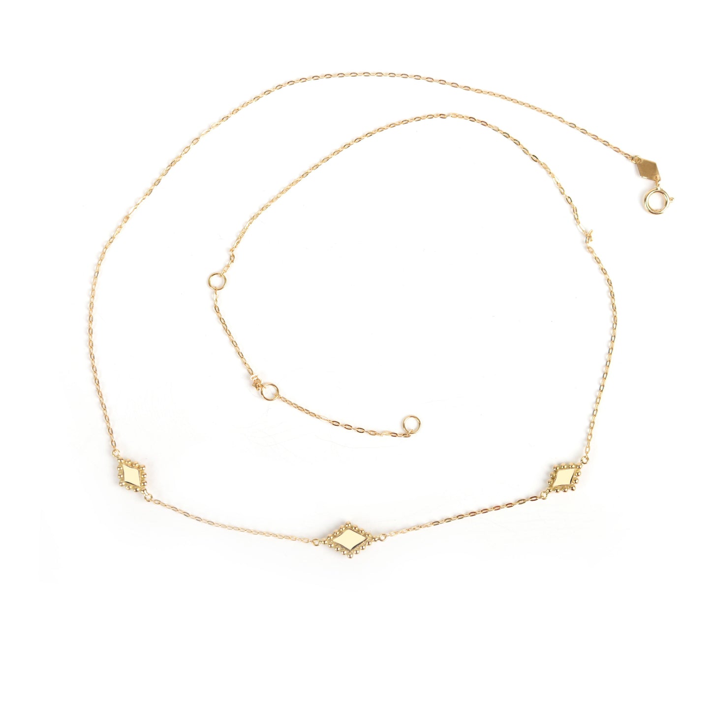 Granada Necklace Gold Losanges