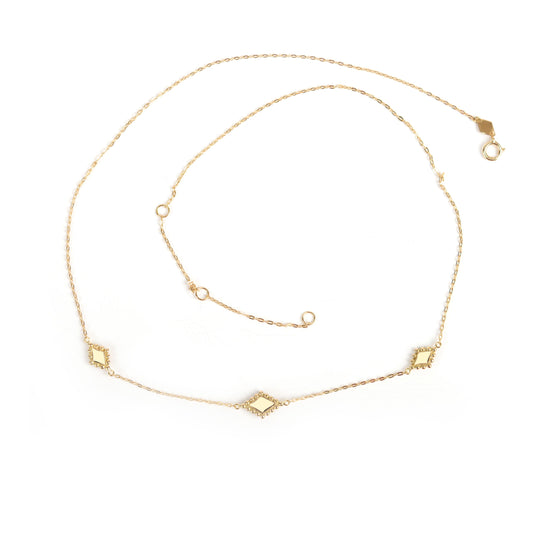 Granada Necklace Gold Losanges