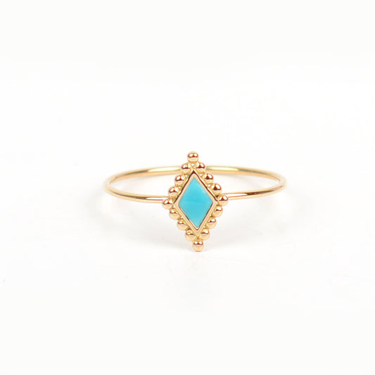 Granada Rings Turquoise Losanges