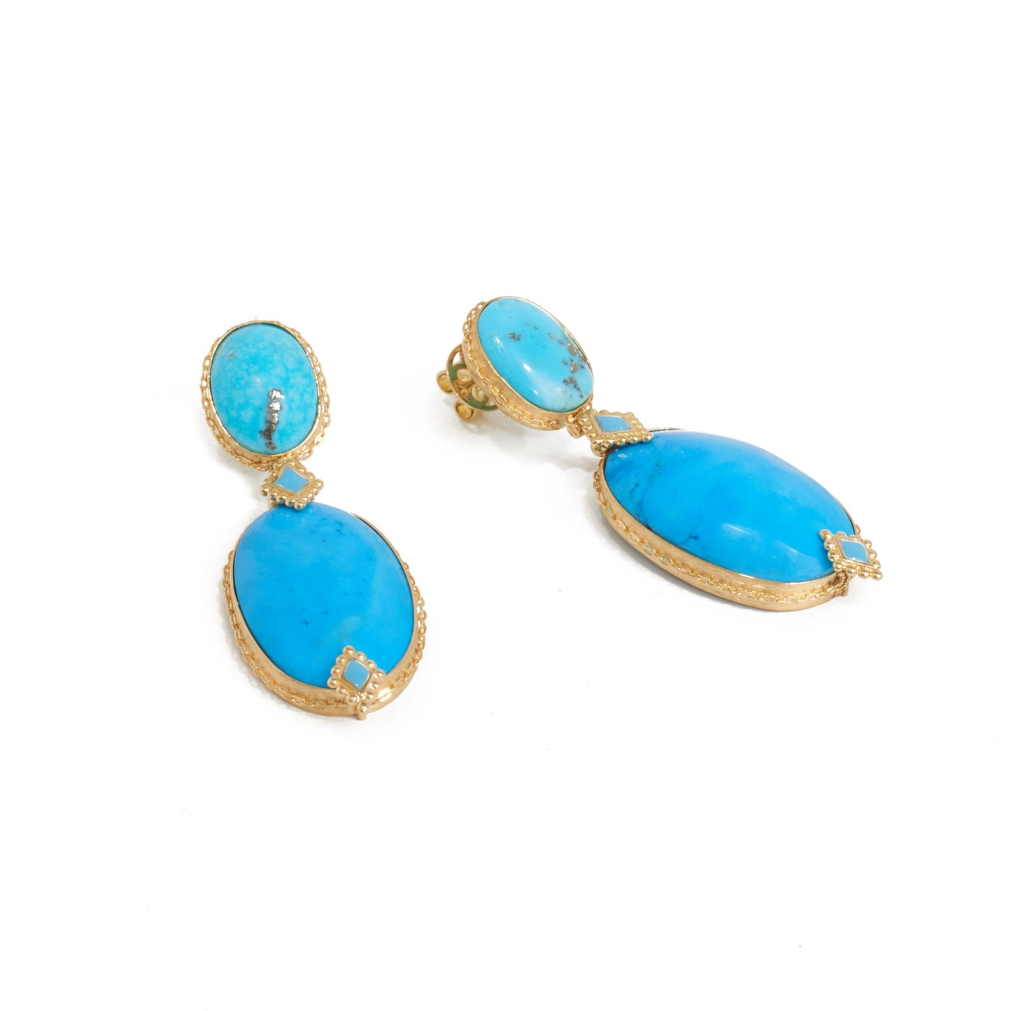 Fayruz Antique Turquoise Earrings