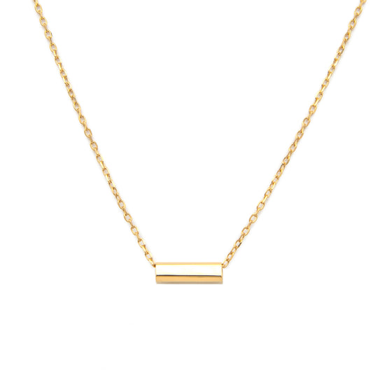 Reminiscence Pipe Pendant with Long Link Chain
