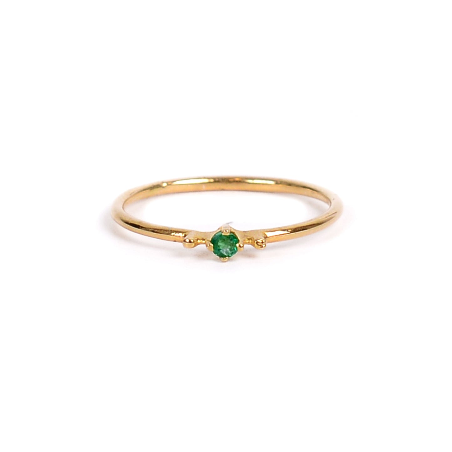 Stacks Ring Single Emerald