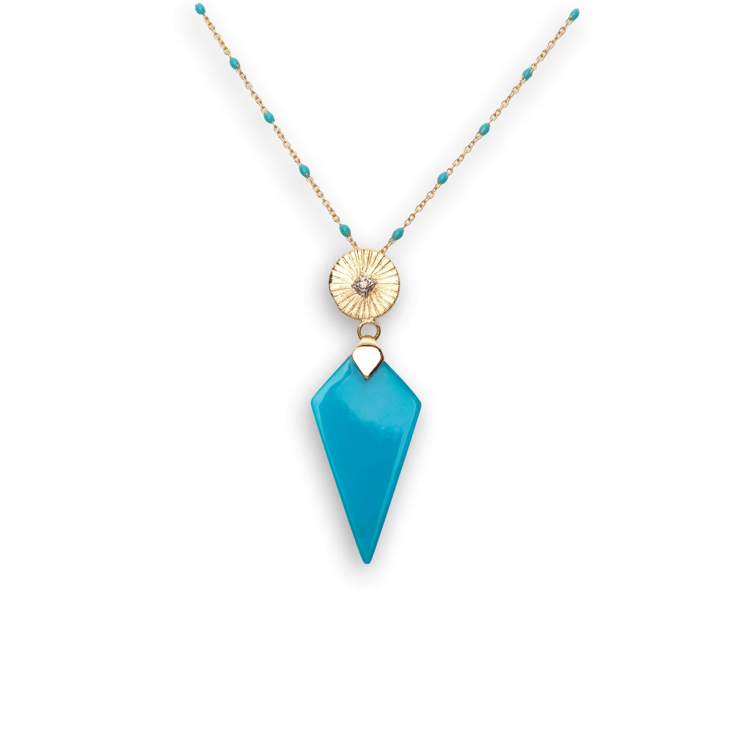 Shams Dagger Turquoise Pendant