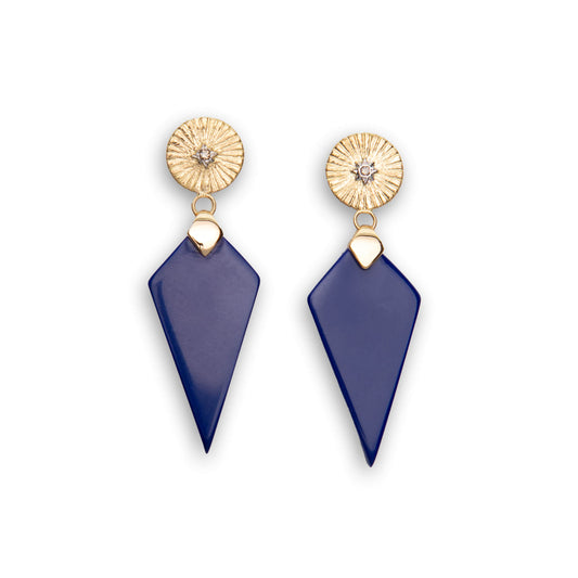 Shams Dagger Lapis Lazuli Earrings