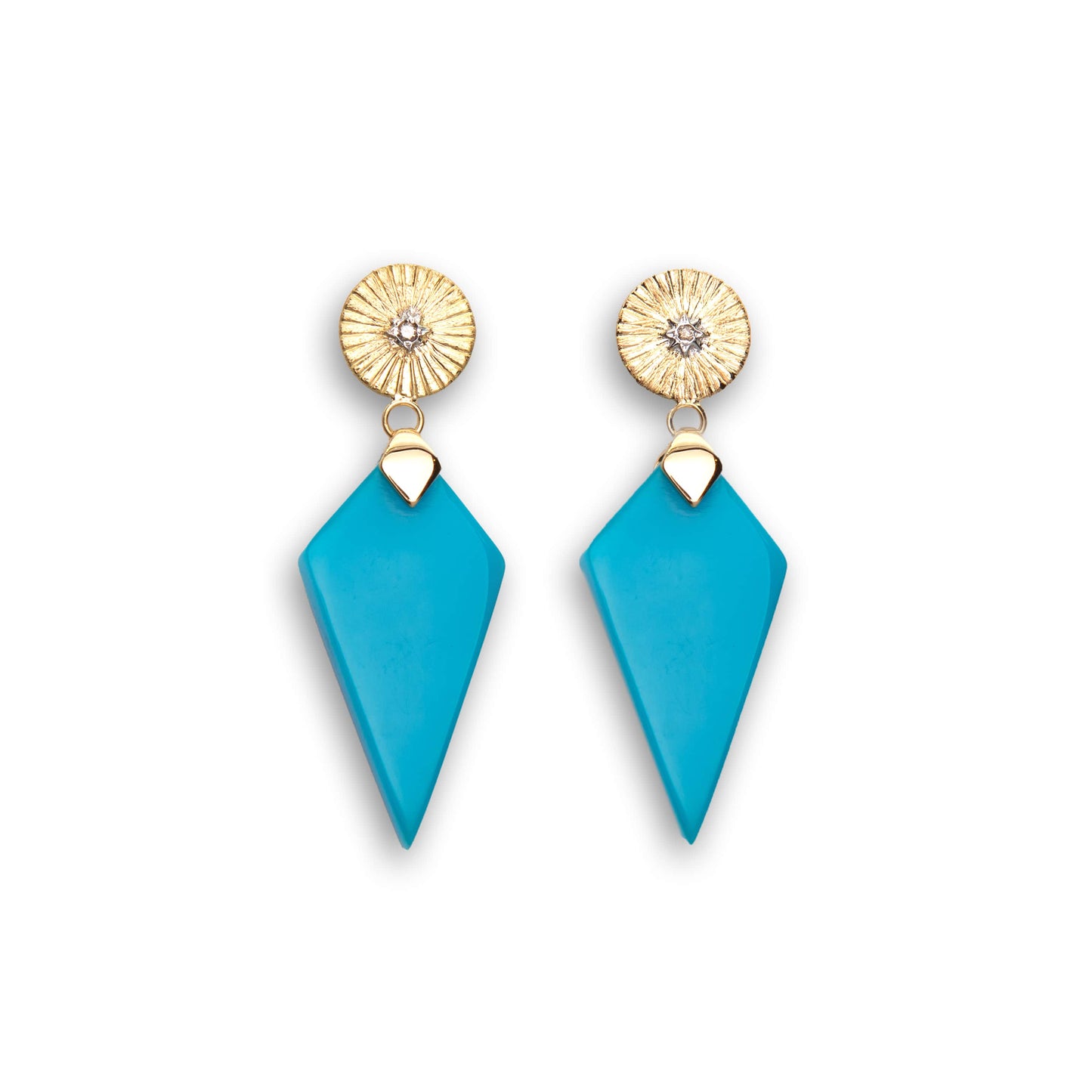 Shams Dagger Turquoise Earrings