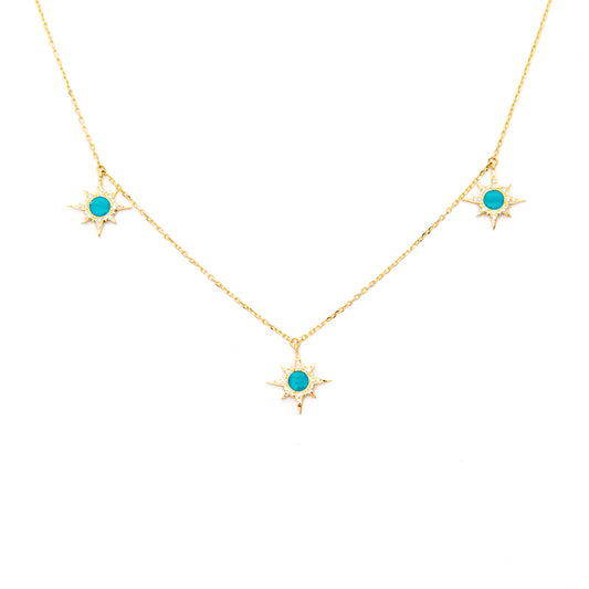 Stardust 3-Star Necklace