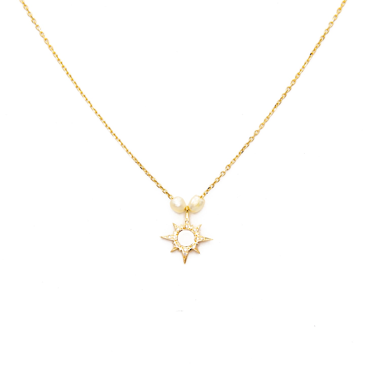 Stardust Necklace with Pearls