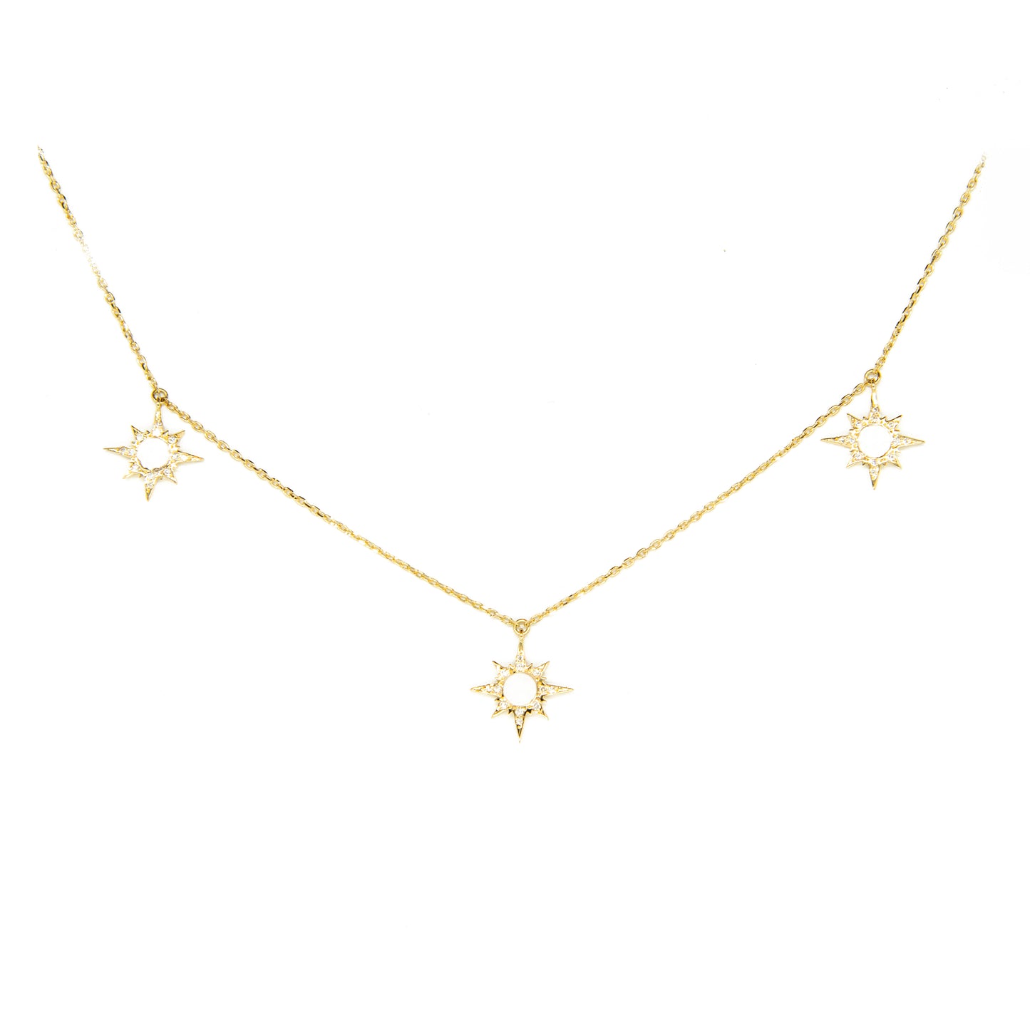 Stardust 3-Star Necklace