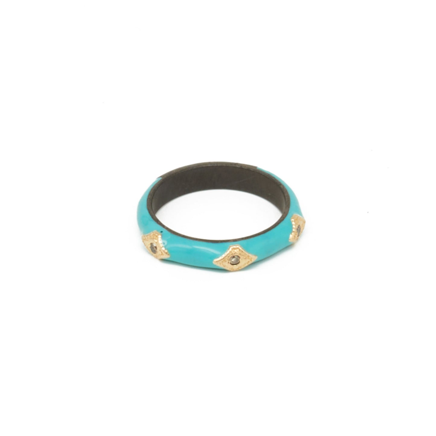 Tribal Enamel Ring