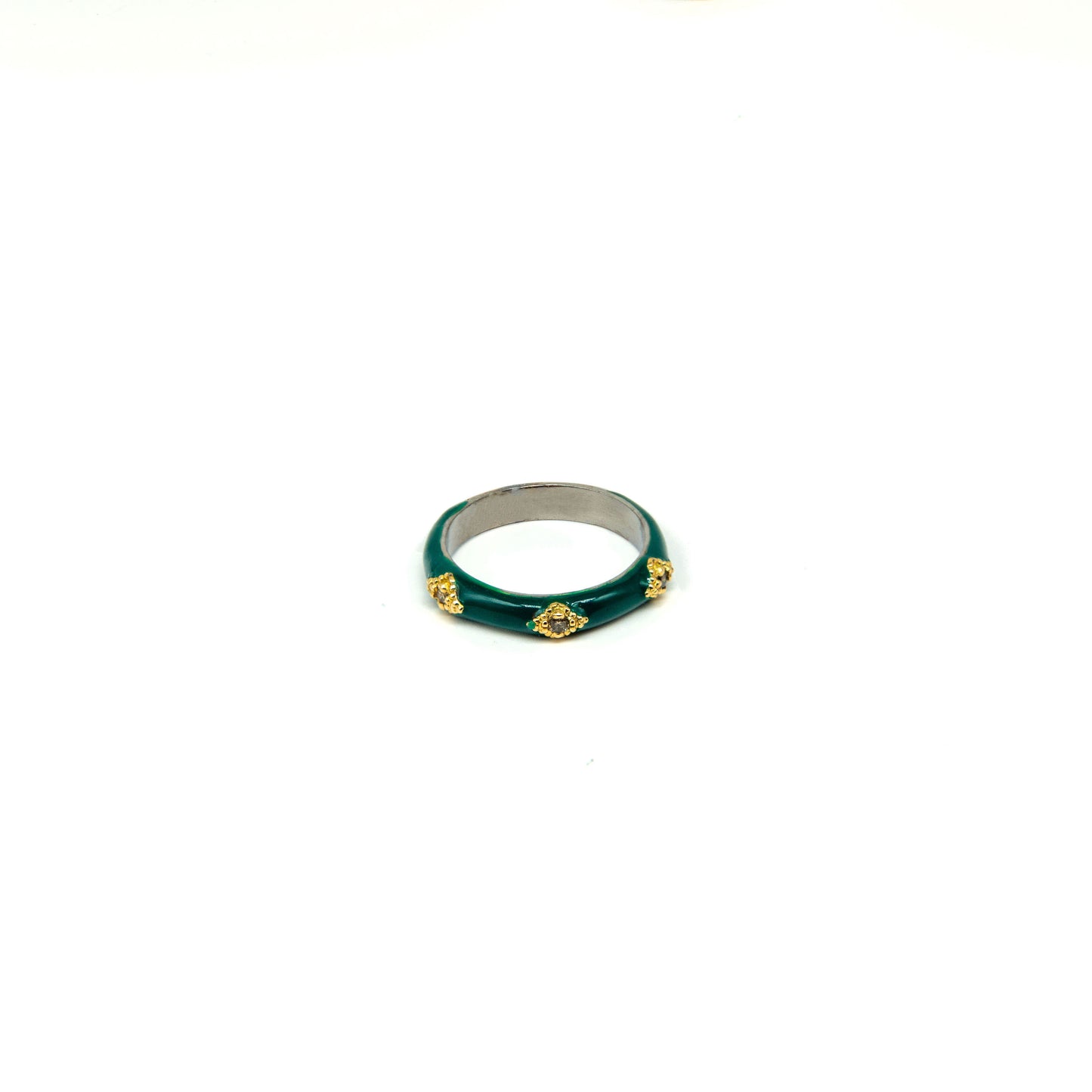 Tribal Enamel Ring