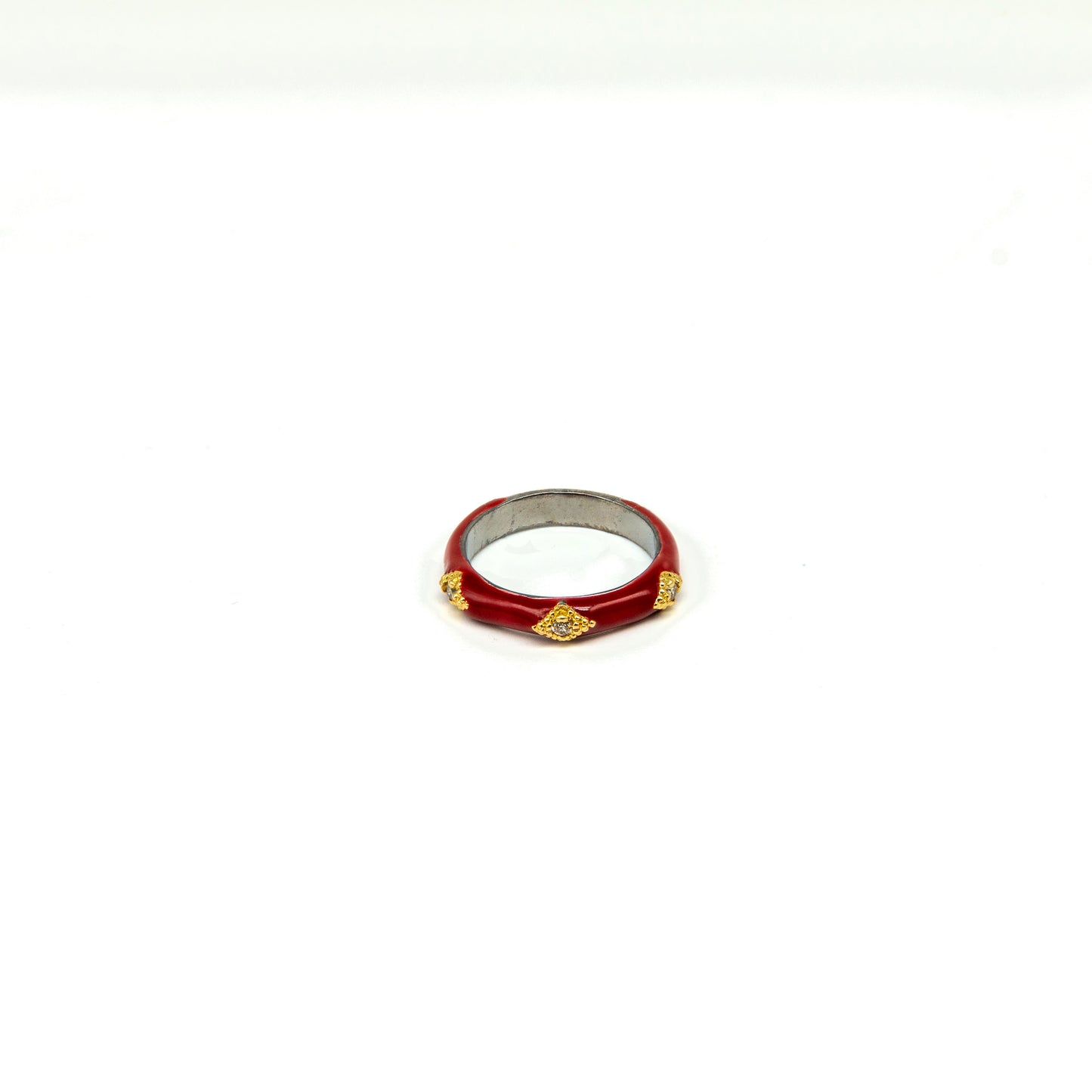 Tribal Enamel Ring