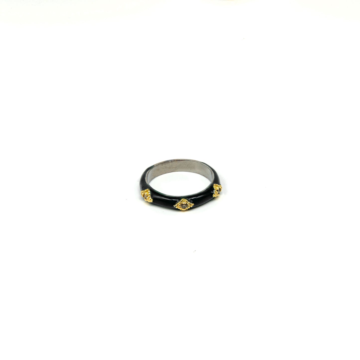 Tribal Enamel Ring